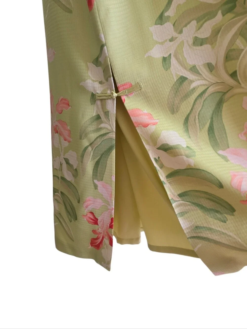 Nwot Tommy Bahama Sleeveless Lime Green Pink Orchid Tropical Resortwear Maxi
